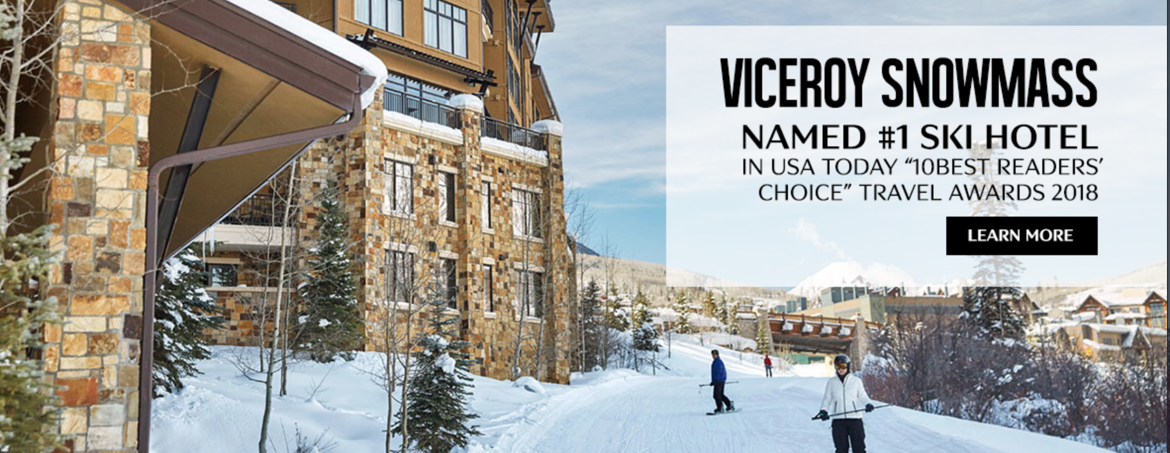 Viceroy Snowmass Named Best Ski Hotel by USA Today Snowmass Base Village