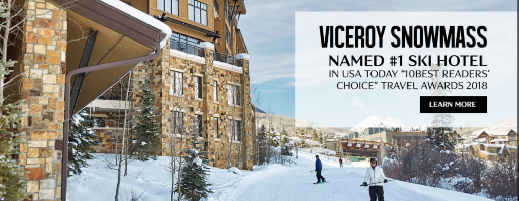 Viceroy Snowmass Named Best Ski Hotel by USA Today